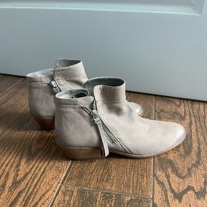 Size 8.5 Sam Edelman Booties in a light brown/ tan color. Never worn.